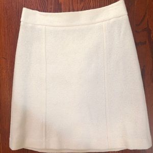 Ann Taylor cream wool skirt size 2